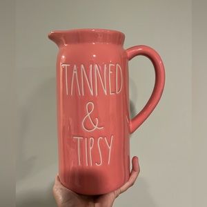 Rae Dunn tanned & tipsy lemonade pitcher